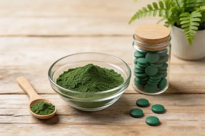 Spirulina extract tablets