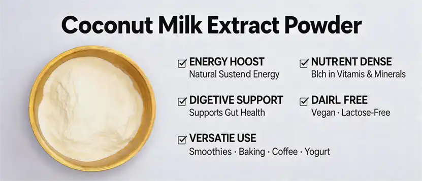 Coconut milk extract powder