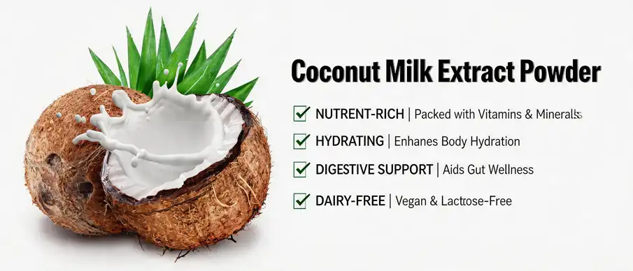 Coconut milk extract powder