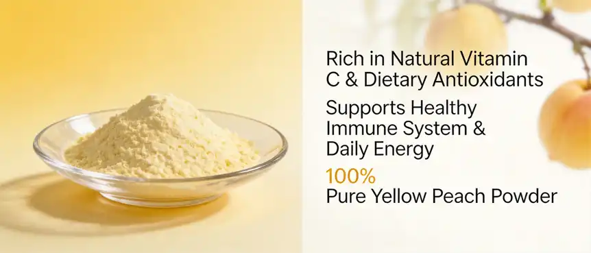 Yellow peach powder 