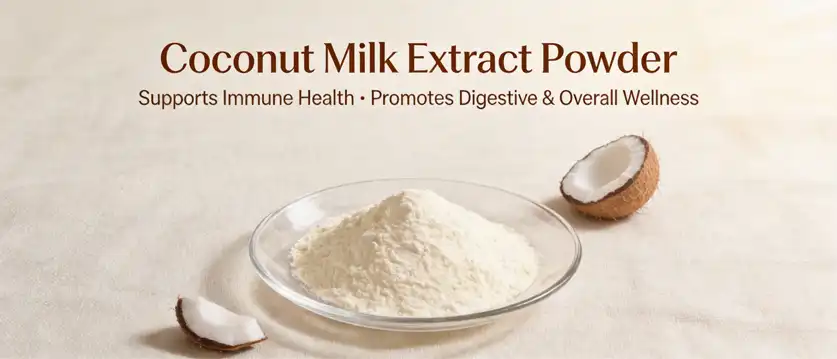 Coconut milk extract powder