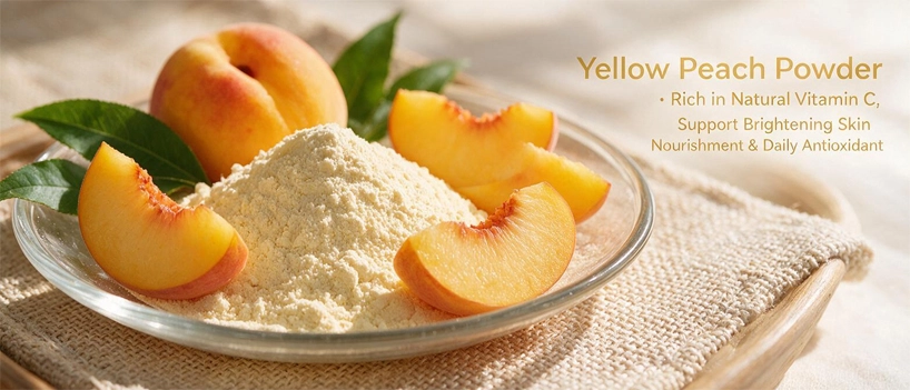 Yellow peach powder