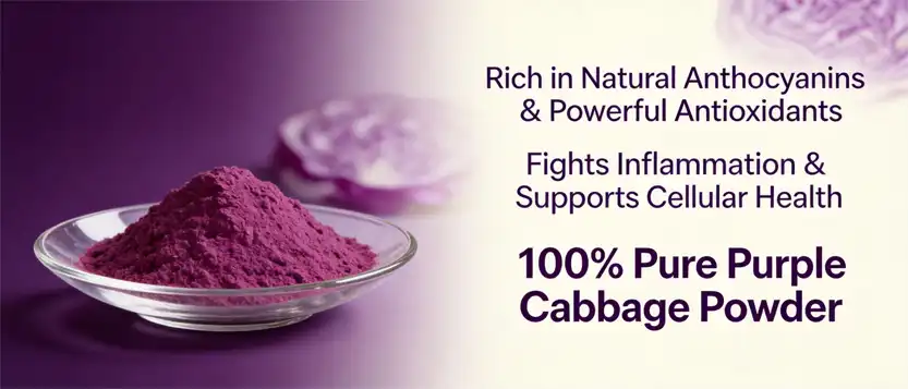 Purple cabbage powder