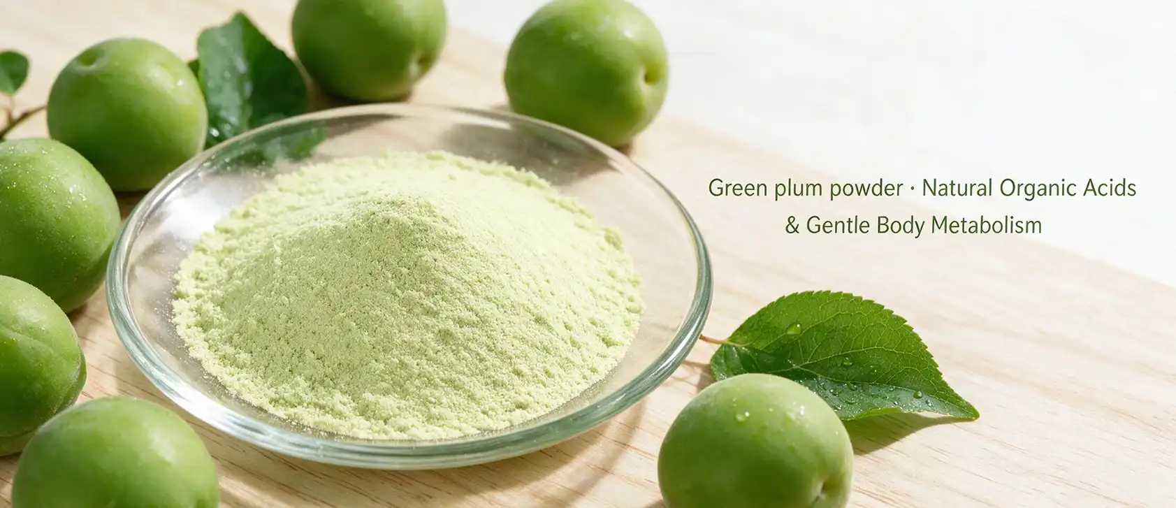 Green plum powder