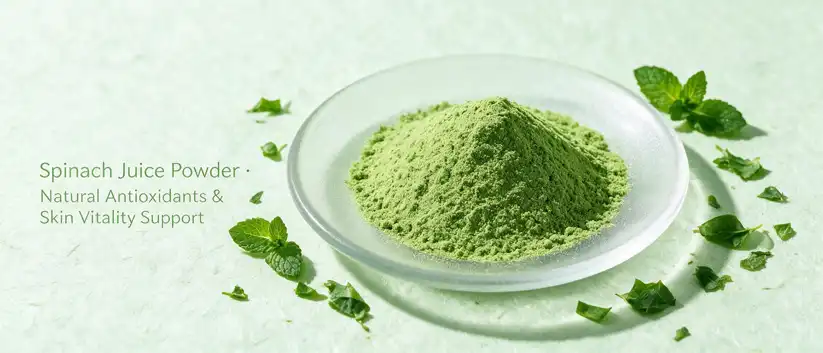 Spinach juice powder